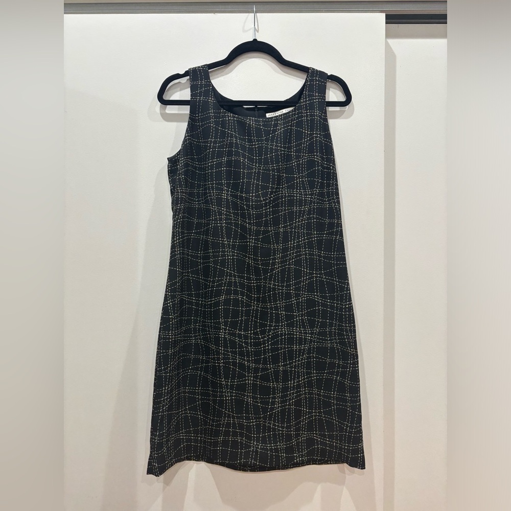 Josephine Chaus Black Patterned Shift Dress